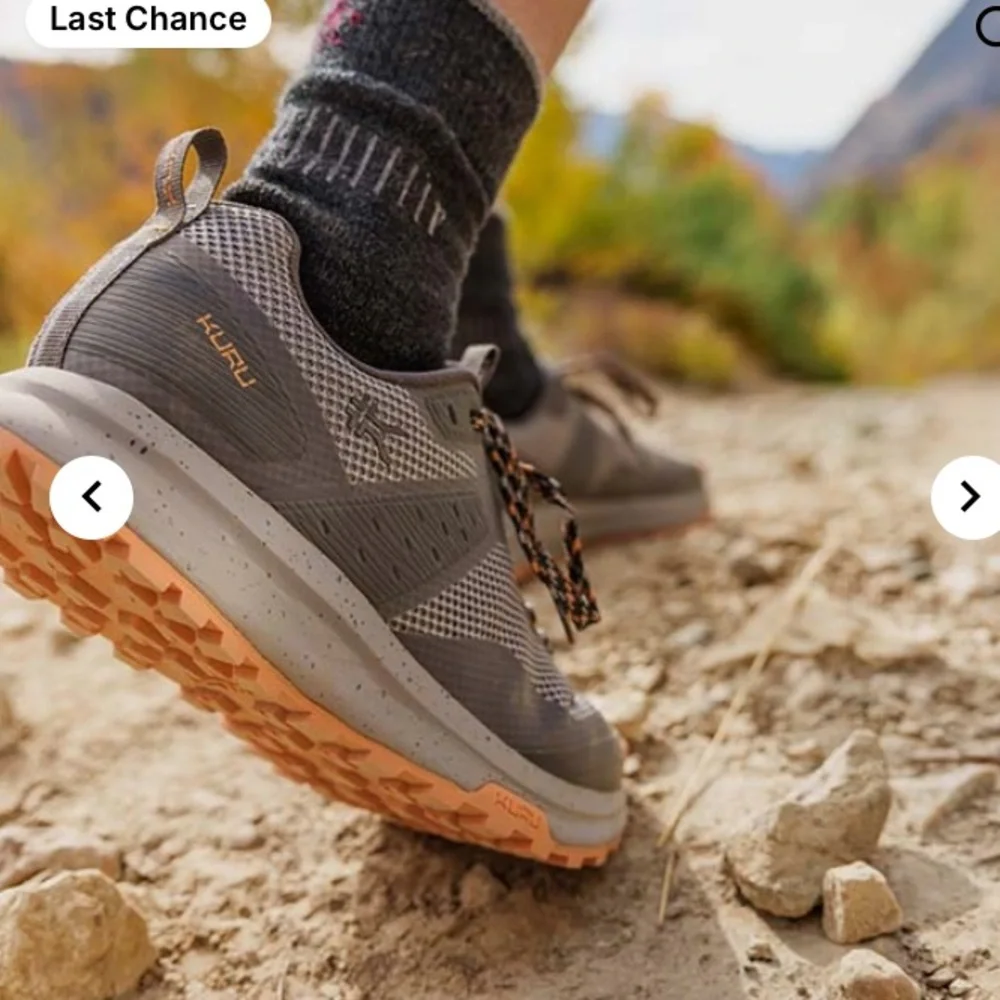 KURU Trail Sneakers - Gray and‎ Orange